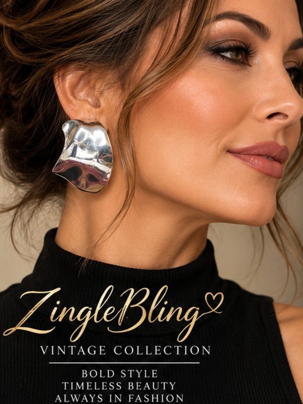 Le Centre du Monde Oversized Sculptural Half Hoop Earrings — NWT